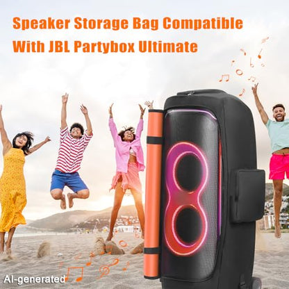 LEFOR·Z Speaker Case Compatible with JBL PartyBox Ultimate,Bottomless Cover | Portable Speaker Dust Cover Storage Bag Fits PartyBox Ultimate for Outdoor Travel,Cover Only(Without Pull Rod & Wheels) - size: Fits for JBL PartyBox Ultimate