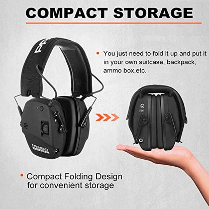 PROHEAR 030 2 Pack Bluetooth 5.4 Electronic Shooting Ear Protection Earmuffs with Foam Ear Pads-Black - style: Bluetooth *2