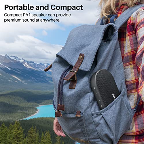 TOZO PA1 Portable Bluetooth Speaker, Powerful Stereo Sound with Deep Bass | 25H Playtime, IPX7 Waterproof for Shower, Wireless Speaker with App EQ Control, Dual Pairing for Home, Outdoor and Travel