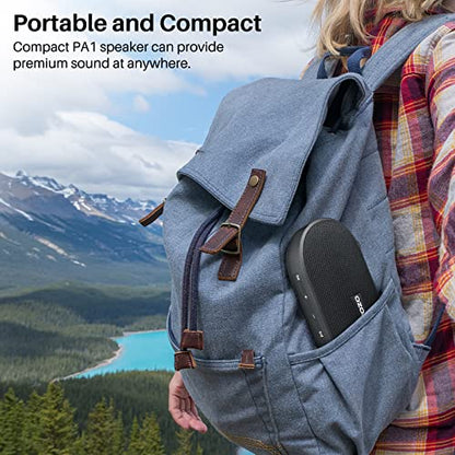 TOZO PA1 Portable Bluetooth Speaker, Powerful Stereo Sound with Deep Bass | 25H Playtime, IPX7 Waterproof for Shower, Wireless Speaker with App EQ Control, Dual Pairing for Home, Outdoor and Travel