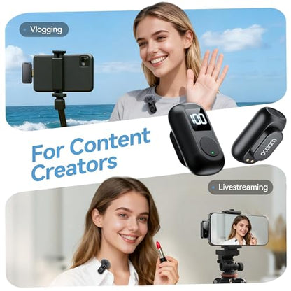 occiam Mini Lavalier Microphone for iPhone & Android Wireless Microphone