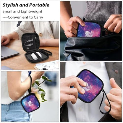 Earbud Case Earphone Travel Case Holder Headphone Small Zipper Pouch Compatible with Flash Drive, SD Cards, USB Charger Cable - Newt - color: Newt