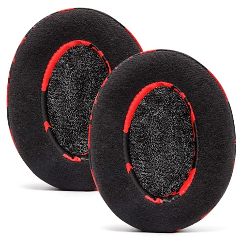 WC PadZ Velour - Earpads for Audio Technica, HyperX, Arctis & More | Made by Wicked Cushions | Extra Thick | Also fits Logitech G Pro X & 50+ Additional Models | Red Camo - color: Red Camo
