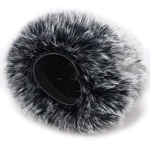 YOUSHARES Microphone Furry Windscreen Muff - Mic Wind Cover Fur Pop Filter as Foam Cover Compatible with Blue Yeti Nano