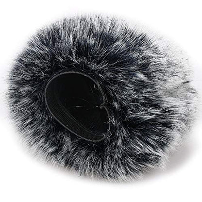 YOUSHARES Microphone Furry Windscreen Muff - Mic Wind Cover Fur Pop Filter as Foam Cover Compatible with Blue Yeti Nano