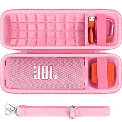 co2CREA Hard Travel Case for JBL Flip 7/6/5/4 Speaker, Pink - color: Pink Case