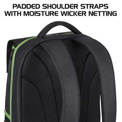 ENHANCE Console Gaming Backpack Compatible with Xbox Series X , Series S - Series X Carrying Case with Compartments for Controllers, Games & Accessories - Headset Storage , Zippered Pockets