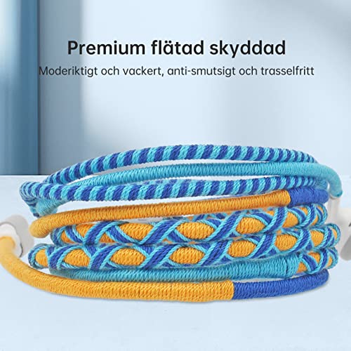 Rope Braided Earphones with Mic, Kids Earbuds, in-Ear Lighting Headphones,Tangle-Free Cord Wrapped for iPhone 7, 8,11,12.13,XR MAX