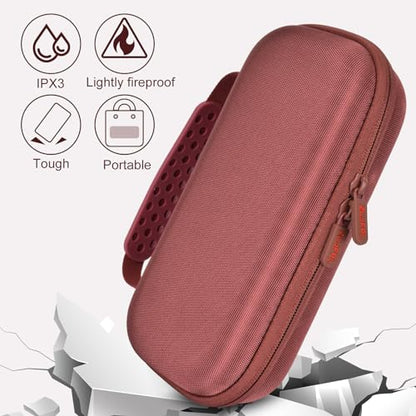 Hard EVA Case Compatible with Bose SoundLink Flex 2nd Gen/Bose SoundLink Flex Bluetooth Speaker, Waterproof, Shockproof and Dustproof Carrying Travel Speaker Case - Carmine Red - color: Carmine Red