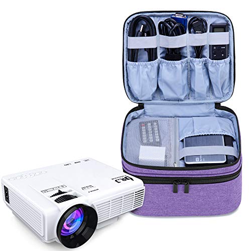 LUXJA Carrying Bag Compatible with DR.J Mini Projector, Purple - color: Purple