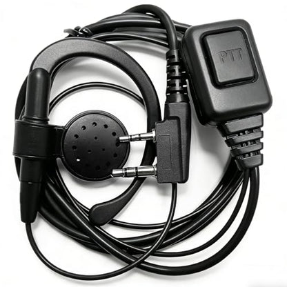 2-Pin Ear-Clip Earpiece Headset for Two Way Radio Kenwood TK3170 TK-2160 TK-220 TK-240 TK-2100 TK-3200 LT-3188 PX-3288