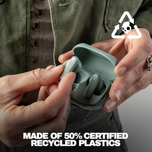 Skullcandy Smokin’ Buds Wireless Noise Isolating Earbuds - Preppy Sage