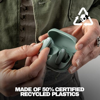 Skullcandy Smokin’ Buds Wireless Noise Isolating Earbuds - Preppy Sage