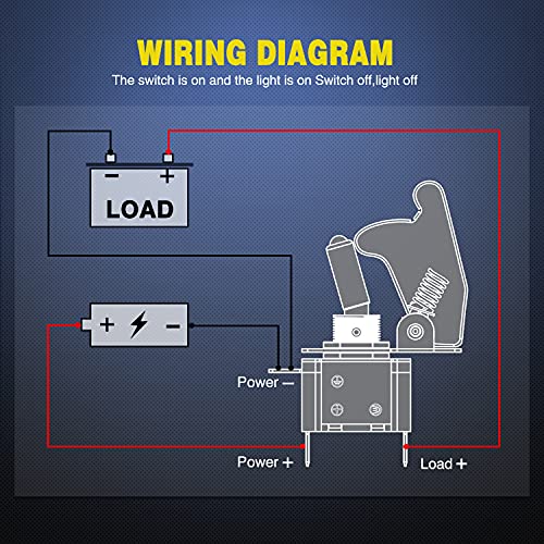 Nilight 5PCS12V LED Toggle Switch Heavy Duty 20A SPST ON Off 3 Pin Rocker for Automotive Cars Trucks Boats Racking - color: 5PCS Led Switch Red