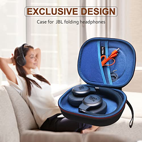 Case for JBL Tune 770NC/510BT/720BT/520BT/670NC/520C Headphones Blue | Hard Carrying Travel Case for JBL Live 770NC/670NC/680NC/780NC Headphones - color: Black+Blue