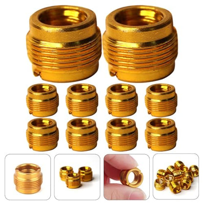 10 Pack 3/8 Female to 5/8 Male Mic Thread Adapter