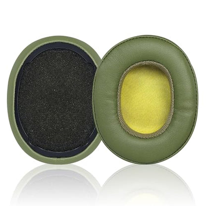 Replacement Earpads for Skullcandy Crusher EVO Headphones,Compatibel Crusher EVO Replacement Ear Pads,Upgraded Ear Covers with Soft Protein Leather,Optimized Noise Isolation Memory Foam (Green) - color: Green