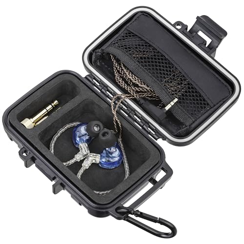 GIGCASE® in-Ear Monitor Hard Case (Small) – Compatible with KZ ZS10/ZS10 Pro/ZSN/ZST/ZEX/AS10/AS16/ZSN Pro X, YINYOO, CCZ Melody – IEM, in-Ears, Headphones, Earphones, Earbuds Storage Case - size: Small