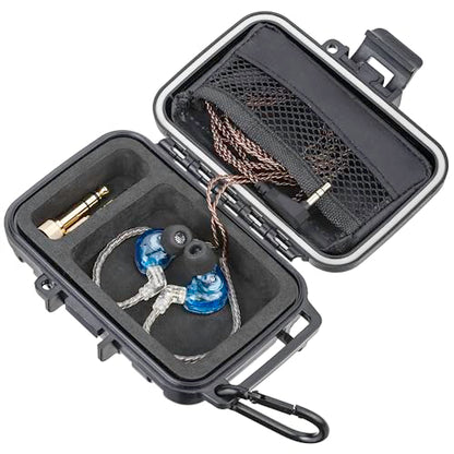 GIGCASE® in-Ear Monitor Hard Case (Small) – Compatible with KZ ZS10/ZS10 Pro/ZSN/ZST/ZEX/AS10/AS16/ZSN Pro X, YINYOO, CCZ Melody – IEM, in-Ears, Headphones, Earphones, Earbuds Storage Case - size: Small