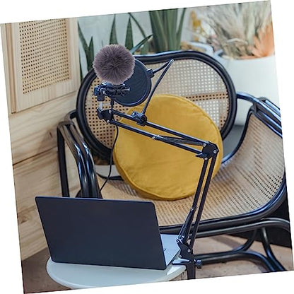 BESPORTBLE 2pcs Windproof Fleece Mic Furry Cover Windscreen Cover for Outdoor Recording