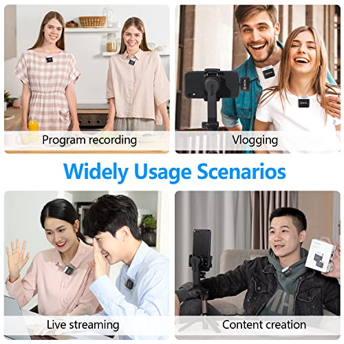 BOYA Wireless Lavalier Microphone 2.4GHz Duan Channel Wireless Micrrophone System with Transmitter and 1 Receiver for Camera iPhone Android Phone Video Recording YouTube Vlog Live Streaming (BY-M1V3) - size: BY-M1V3