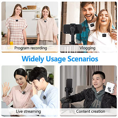 BOYA Wireless Lavalier Microphone 2.4GHz Duan Channel Wireless Micrrophone System with Transmitter and 1 Receiver for Camera iPhone Android Phone Video Recording YouTube Vlog Live Streaming (BY-M1V3) - size: BY-M1V3