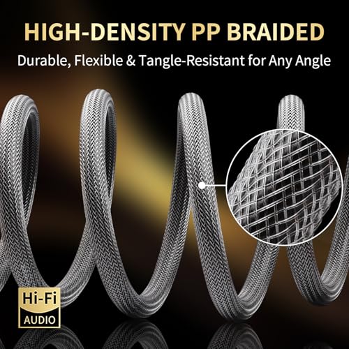 13 AWG Speaker Cable with Banana Plugs for Audiophile 6.56ft | 6N OFC Core, 24K Gold-Plated Plugs, Speaker Wire with Connectors for Amplifiers, AV Receivers, and Home Theater - size: 6N 6.56ft/2m