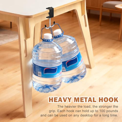 3 Pack Adjustable Desk Hook, Under Desk Handbag Hanger Purse Hook