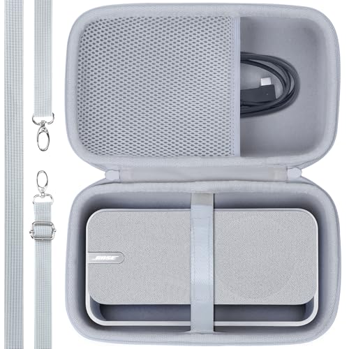 Lebakort Storage Case Compatible with Bose SoundLink Home Speaker (Light Silver Case)