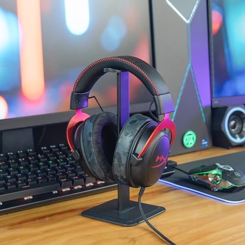 WC Freeze V2 Cloud - Angled Cooling Gel Earpads Compatible with HyperX Cloud Series by Wicked Cushions | Angled Pads for Extreme Comfort, New Freeze V2 Cooling Fabric, Extra Thick | Black Camo - color: Black Camo