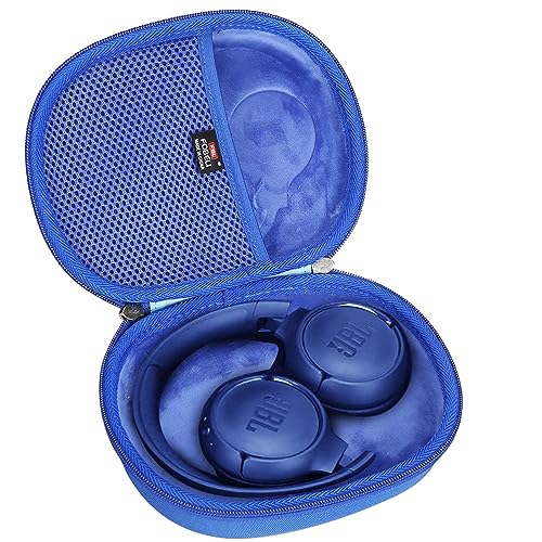 FBLFOBELI Headphone Cases EVA Hard Storage Case for JBL TUNE 500BT/510BT/T450BT/710BT/JBL Live 650 BT NC On-Ear Wireless Bluetooth Headphone, Travel Protective Bag (Blue) - color: Blue