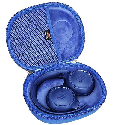 FBLFOBELI Headphone Cases EVA Hard Storage Case for JBL TUNE 500BT/510BT/T450BT/710BT/JBL Live 650 BT NC On-Ear Wireless Bluetooth Headphone, Travel Protective Bag (Blue) - color: Blue