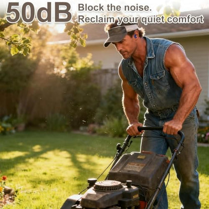 Noise Cancelling Ear Plugs Sleep 50dB NRR Side Sleep Small Ear | ultra soft silicone, reusable one-piece design, 4 sizes included, portable case - color: Dark Blue