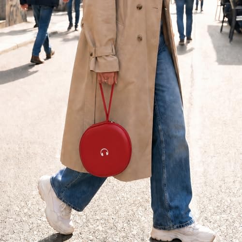 Comecase Headphone Case for JBL Tune 770NC，for JBL Live, 770NC, 660NC, 650B | Adjustable Divider, Cable Space and Carry Handle for Commuting, Gym and Travel, Students and Music Lovers, Case Only - Red - color: Red