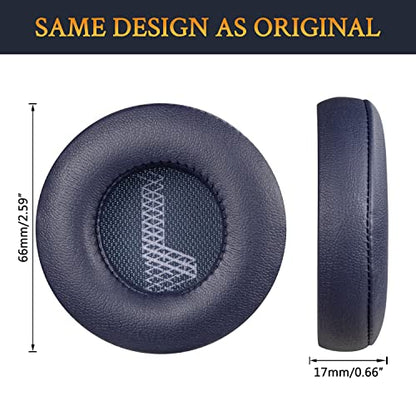 SOULWIT Replacement Ear Pads for JBL Live 400BT/Live 400 BT On-Ear Wireless Headphones, Earpads Cushions with Softer Protein Leather, Noise Isolation Foam - Blue - color: Blue