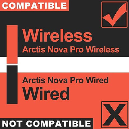 Nova Pro Wireless Replacement Ear Pads - Compatible with Steelseries Arctis Nova Pro Wireless by LTYIVABHTTW I Improved Durability & Sound (Hybrid Cooling Gel Fabric)