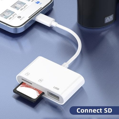 CY USB 2.0 Type C USB-C to TF Micro SD SDXC USB Female Card Reader Adapter Compatible with MAC Laptop Tablet Phone - style: SD+TF+USB