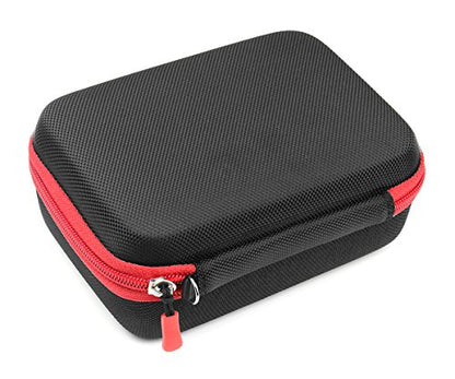 Case for Shokz openrun, openrun pro, openrun Mini, openmove, opencomm, Aeropex, OpenMove, Trekz, Trekz Mini, Trekz Air, Bluez 2, 2S; (Black with red Zip) - color: Black with red zip