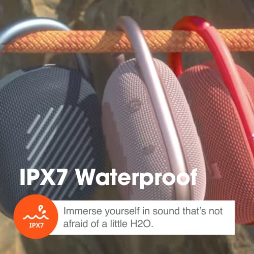 JBL Clip 4, Yellow - Portable Bluetooth 5.1 Speaker - Up to 10 Hours of Play - Waterproof & Dust Resistant - Includes Noise & Echo-Canceling Speakerphone - color: Yellow