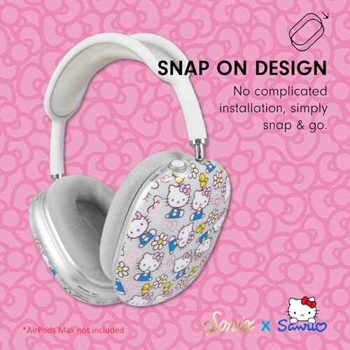 Sonix x Sanrio Protective Case for AirPods Max 2 & 1 | Stylish Hard Shell Ear Cup Covers | Hello Kitty Pink Bows - color: Hello Kitty Pink Bows
