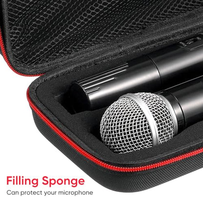 MAGICLULU 1Pcs Case Dual Mic Bag Carrying Travel Case Hard Pouch Storage Pouch for Travel