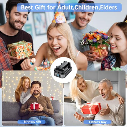 Gifts for Men Women, Cell Phone Stand with Wireless Bluetooth Speaker and Colorful LED Lights, 4-in-1 Multifunctional Phone Holder Support Fast Charging, Adjustable Desktop Stand, Best Gifts - color: Ink Black