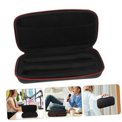 Portable Mic Storage Case with Zipper for Dual Microphone