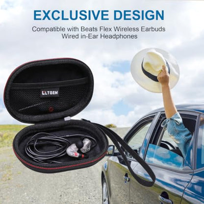 LTGEM Earbuds Case Compatible with Beats Flex Wireless Earbuds | Fits JBL Endurance Run 3 Wired in-Ear Headphones