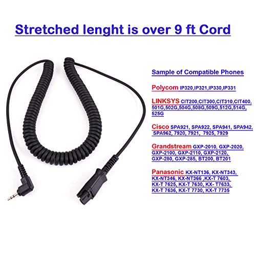 2.5 mm Headset, Noise Cancel Mic, Shock Protection Swiveling Speaker - size: Superb Binaural