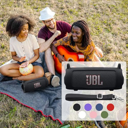 Silicone Cover for JBL Flip 7 Portable Bluetooth Speaker | Scratch-resistant, Unhindered Sound, Silicone Construction, Portable Carrying Silicone Cover, Black Silicone Cover - color: Black Cover
