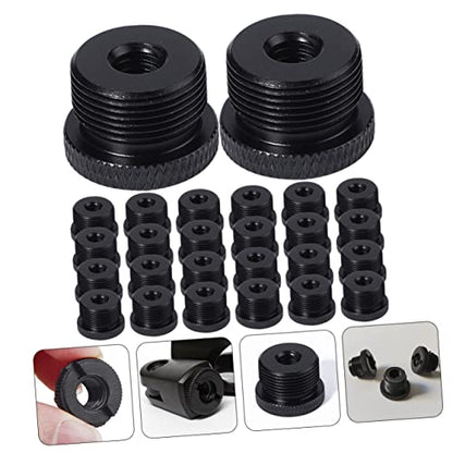 30pcs Microphone Stand Adapter 3/8 to 5/8 Male Screw Converter Aluminum Shock Mount Mic Thread Adapter Set for Camera Tripod and Mic Boom Stand