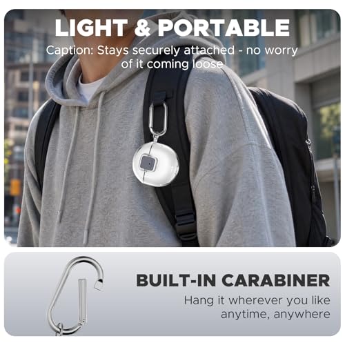 [Safety Lock] Compatible with Google Pixel Buds 2A Case, TPU Anti-Yellowing Shockproof Protective Cover for Google Pixel Buds 2A 2025, Includes Cleaning Kit & Carabiner (Transparent) - color: Transparent