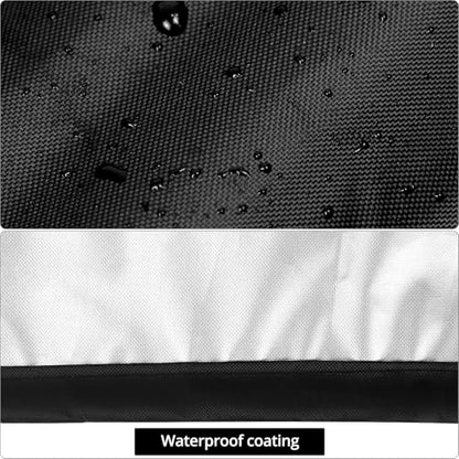 QWORK 15 Inch Waterproof Outdoor Powered Speaker Cover - Oxford Cloth with Silver Coated Layer, Protective Cloth Cover Bag for Audio PA/DJ Powered Speaker