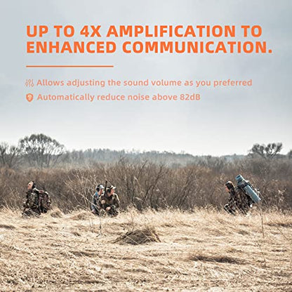 PROHEAR Electronic Shooting Ear Protection, NRR 23dB, 4X Amplification | Soft padded headband and low-pressure ear cups keep you comfortable during range, hunting, or yard work - style: Electronic-black